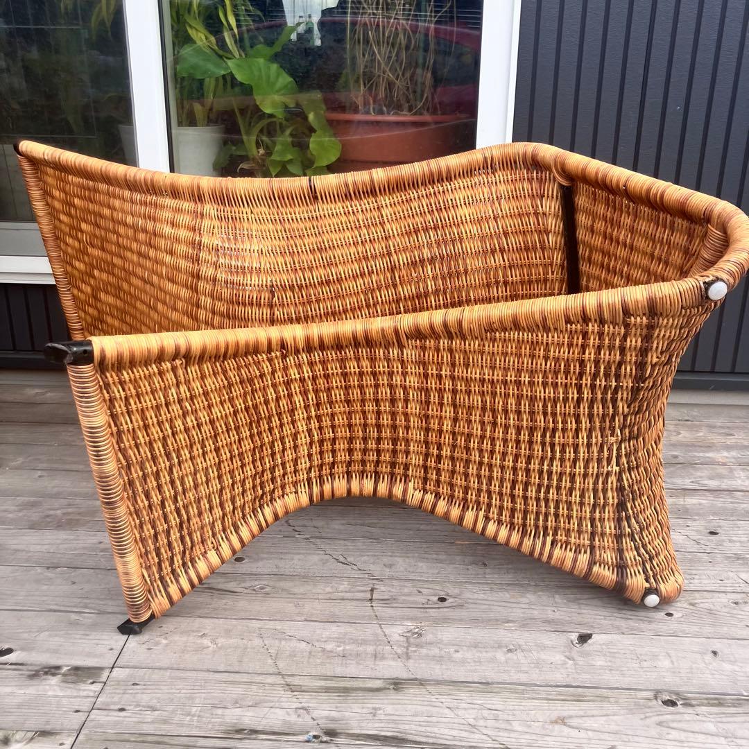 ラタンパーソナルチェア ラタンロッキングチェア 籐家具 ソファー ビンテージ