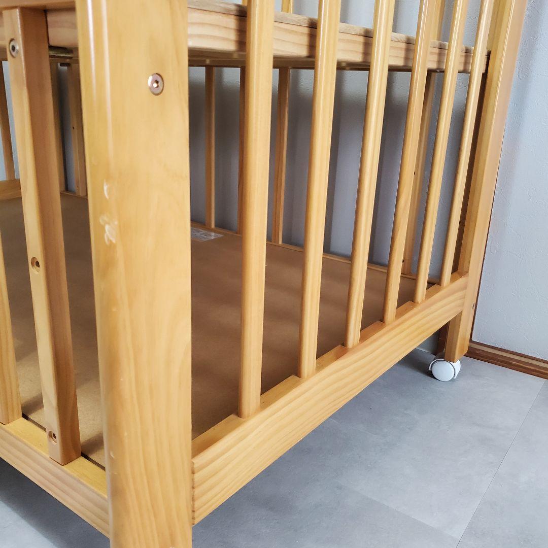 4/30値下げ☆除菌清掃☆カトージ KATOJI　ハイシート ベビーベッド