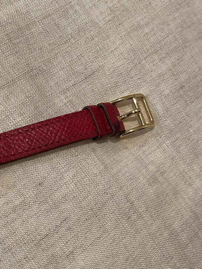 稼働品　エルメス　ケリー　ウォッチ　　赤　レッド Hermes Kelly