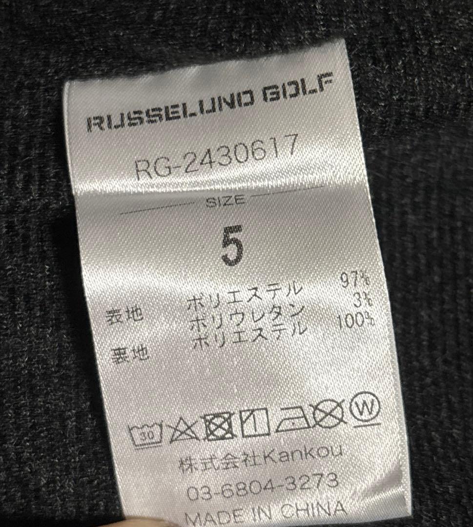 新品タグ付き⭐︎ ラッセルノゴルフ☆プルオーバー⭐︎サイズ5【L】定価37,400円