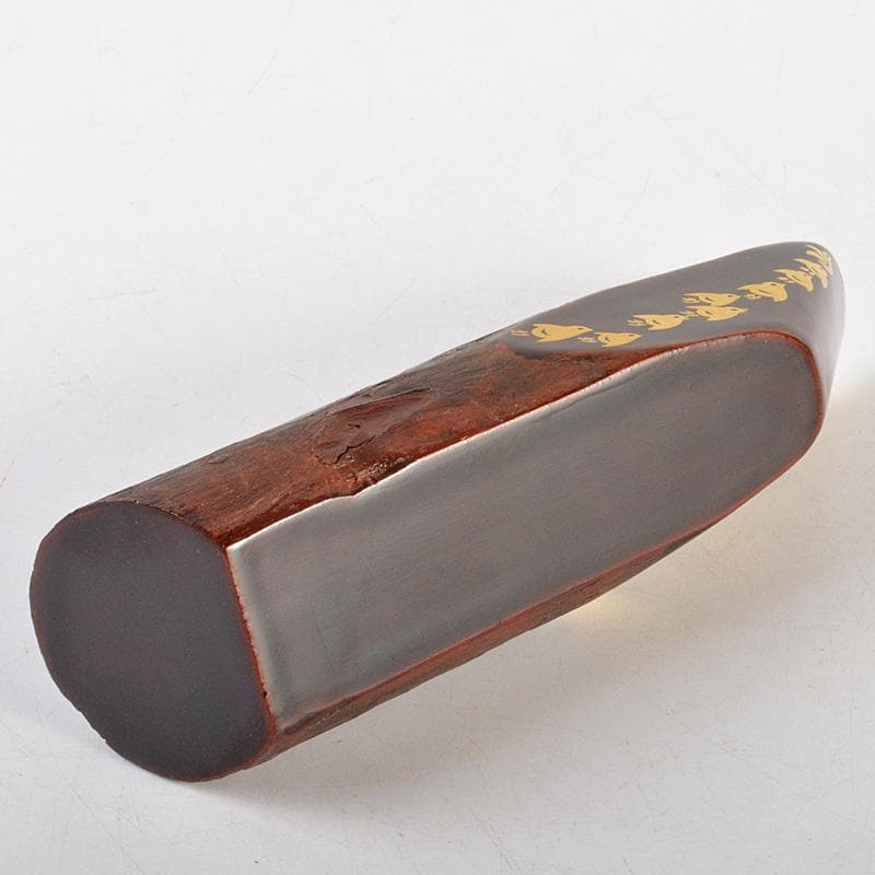 茶道具　畑幸春作　蜑小舟　香合　銘「友綱」　紫野　小林太玄極め箱　V　R7264