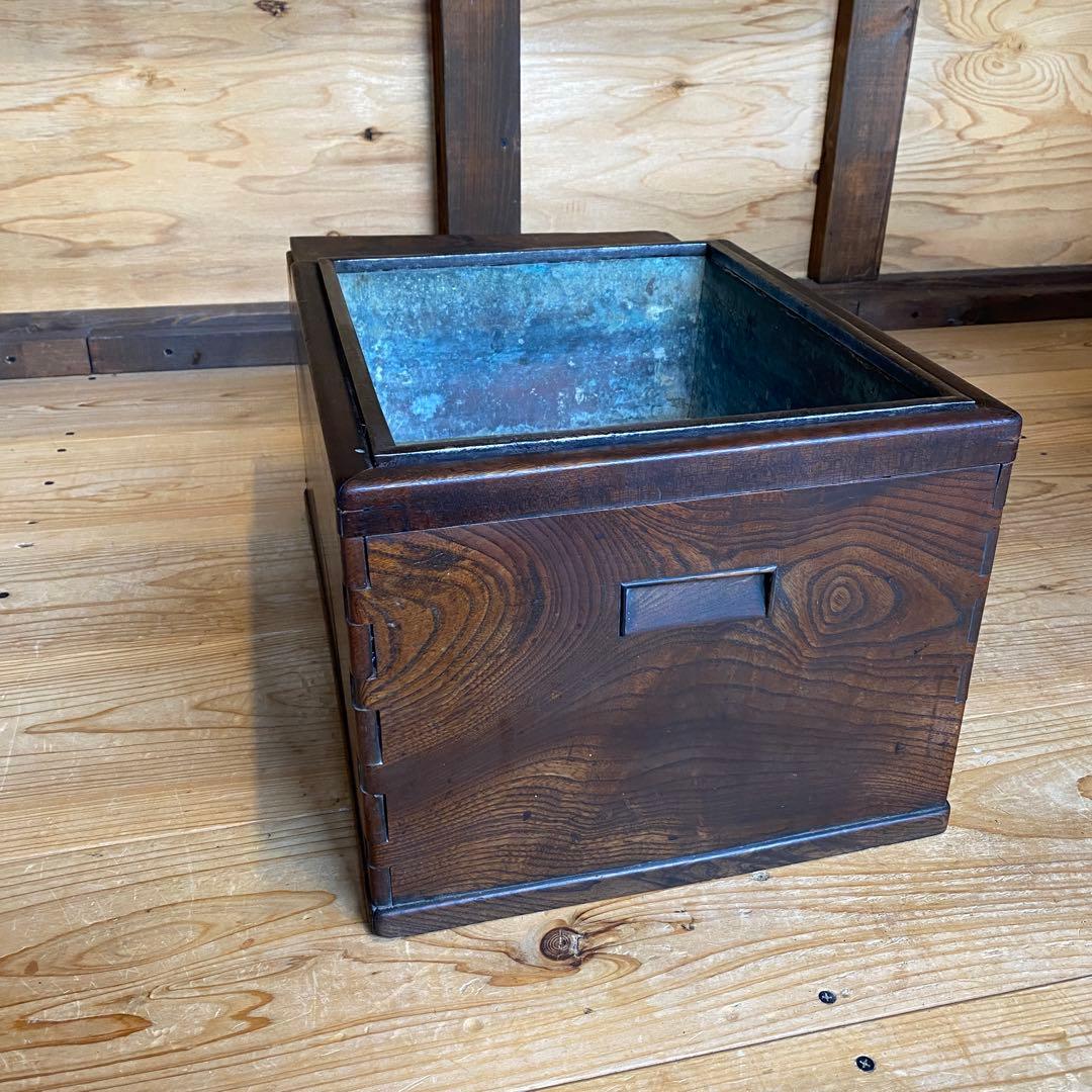 関東火鉢　江戸火鉢　長火鉢　アンティーク　レトロ 囲炉裏　テーブル