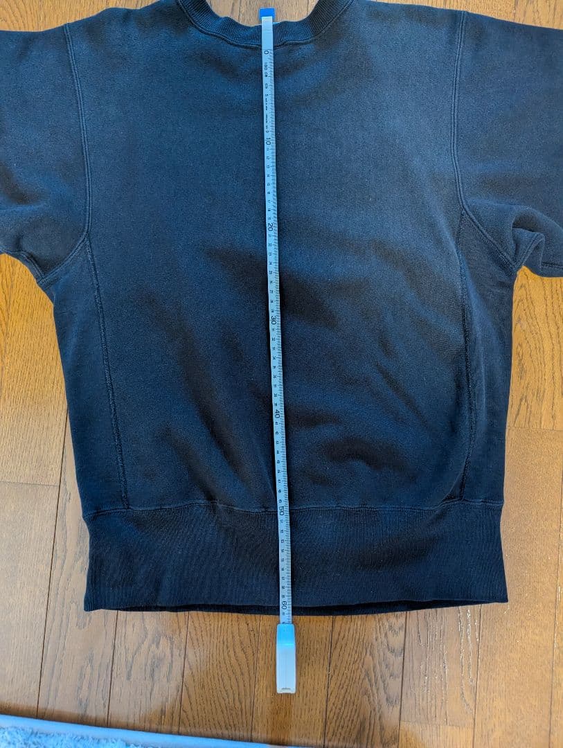 90s Champion リバースウィーブ スウェット 無地 ブラック