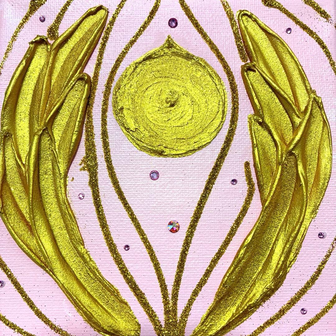 開運絵画　龍神様　宝珠　観音様の手　金箔　祈願成就　金箔