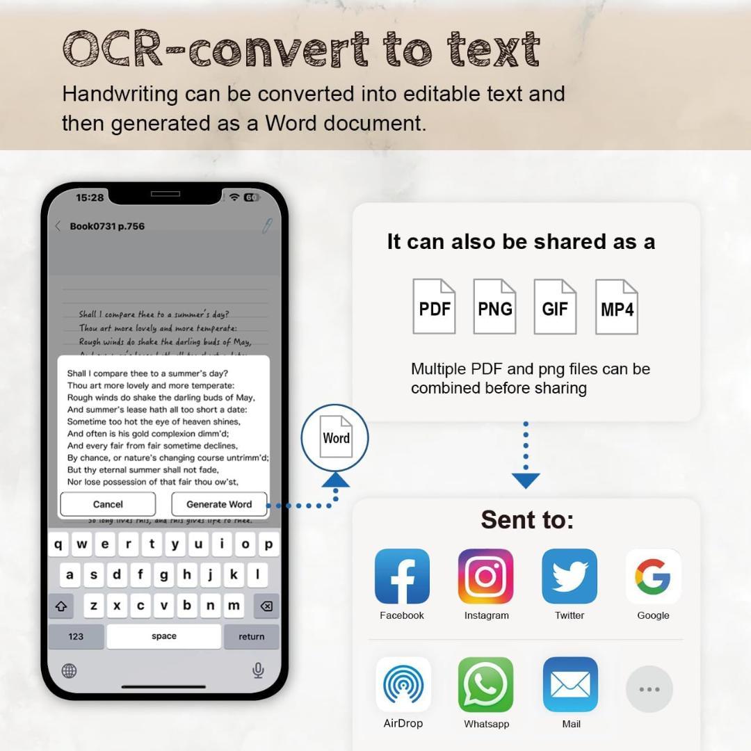 【新品未開封】Bluetooth 5.0 スマートペン 書き込みボードセット