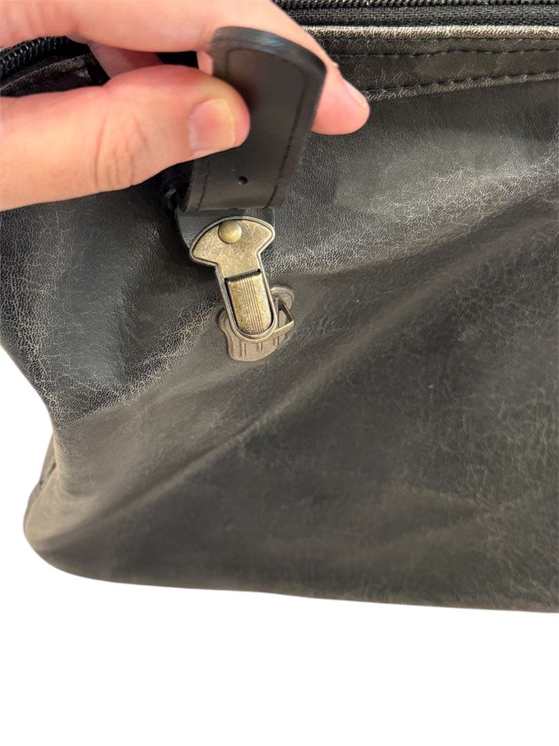 レトロアウトポケットダレスボストン本革付属　鞄の聖地兵庫県豊岡市製トラベルバッグ