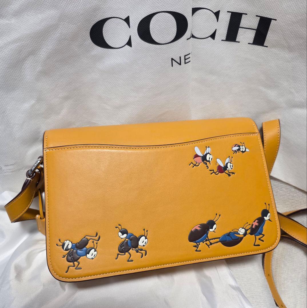 お値下げ‼️COACH×ディズニーコラボ本革ショルダーバッグ