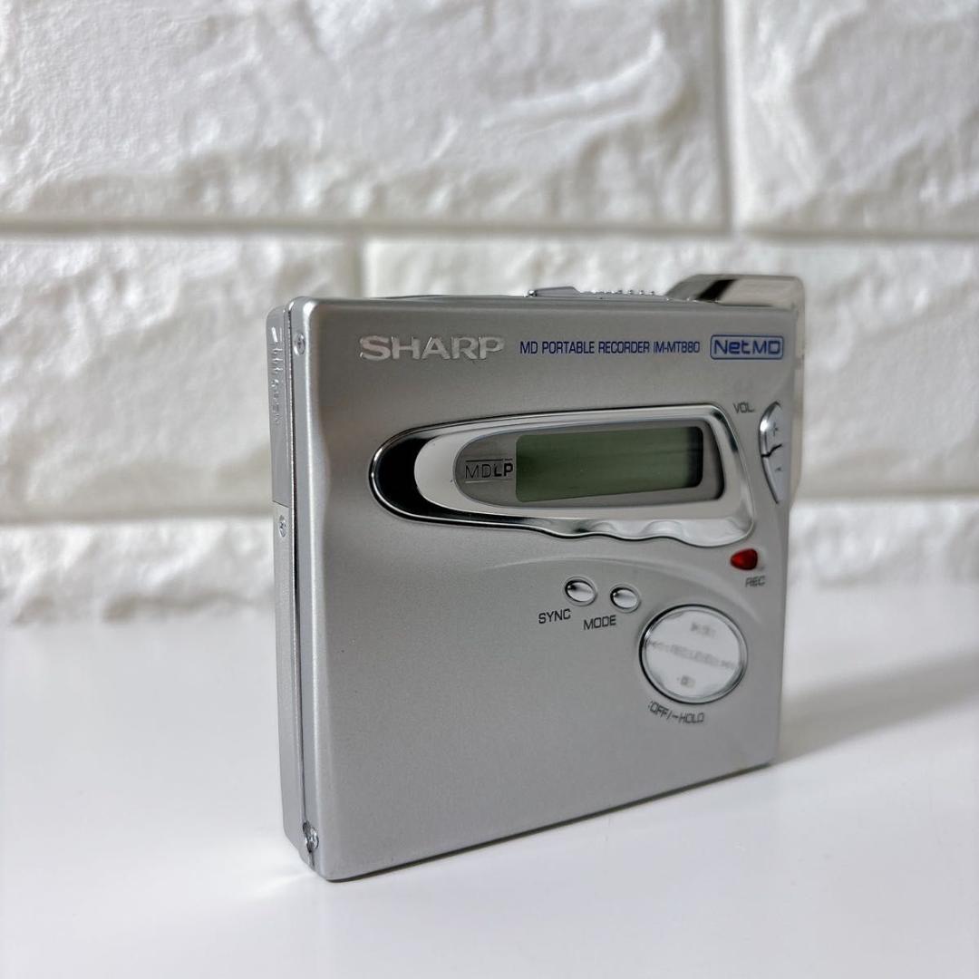 SHARP シャープ MDポータブルレコーダー IM-MT880-S 箱付き
