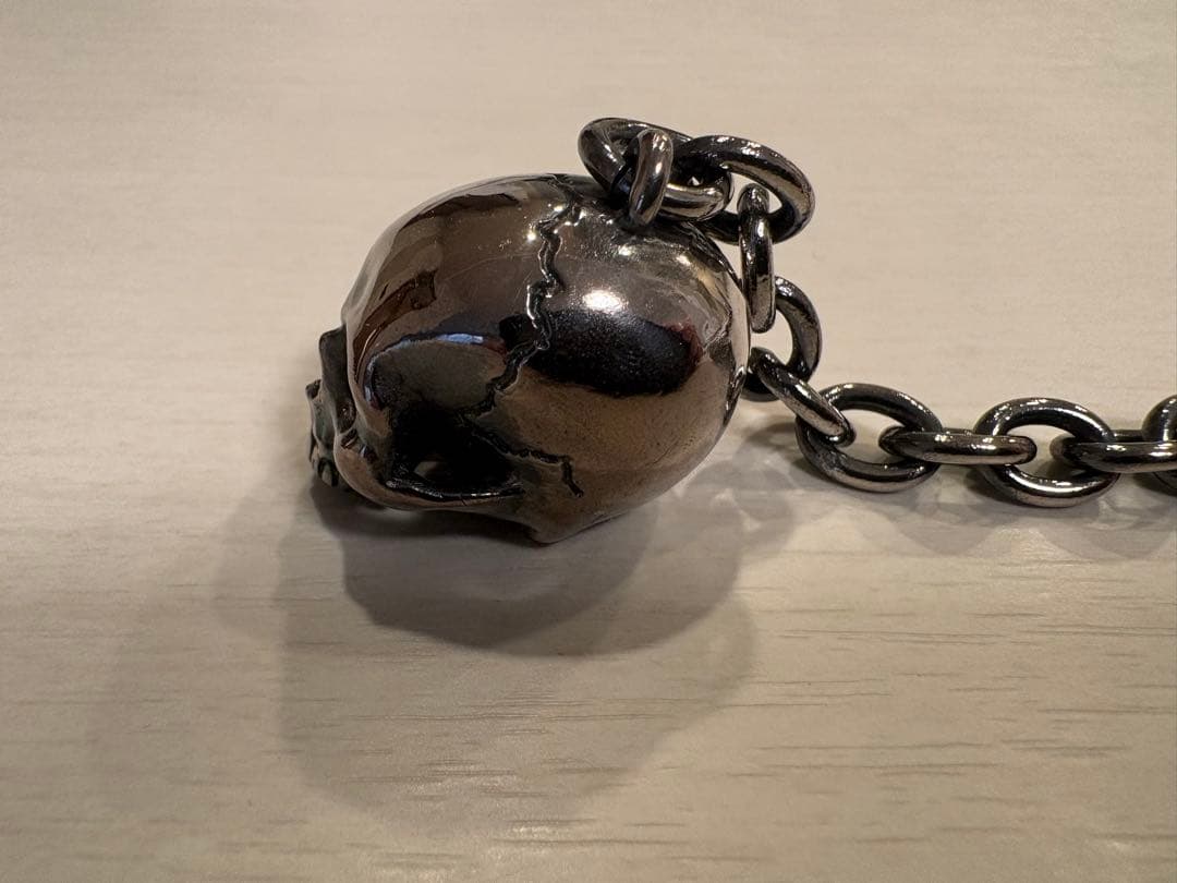 ルードギャラリー RUDEGALLERY スカルキーホルダー シルバー巾着付