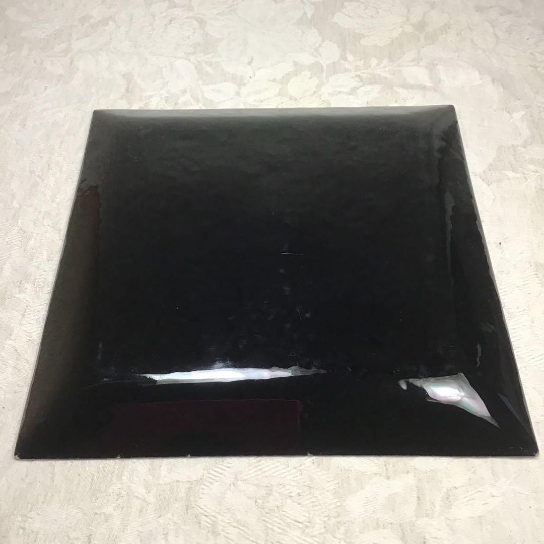 3本あやめ 七宝焼き 大皿 23.5cm 四角形 正方形