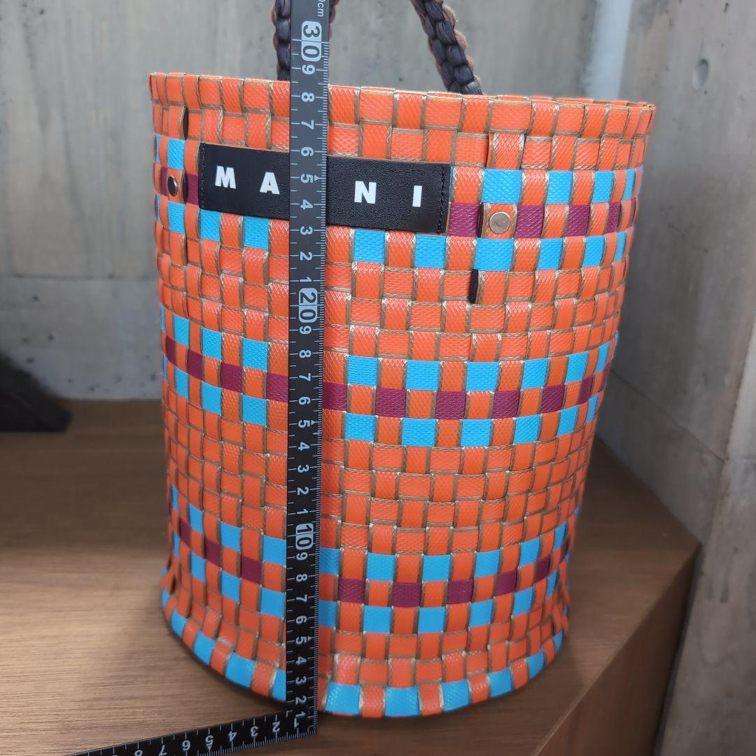 マルニマーケット　MARNI　ジャージーハンドルバケット/オレンジ