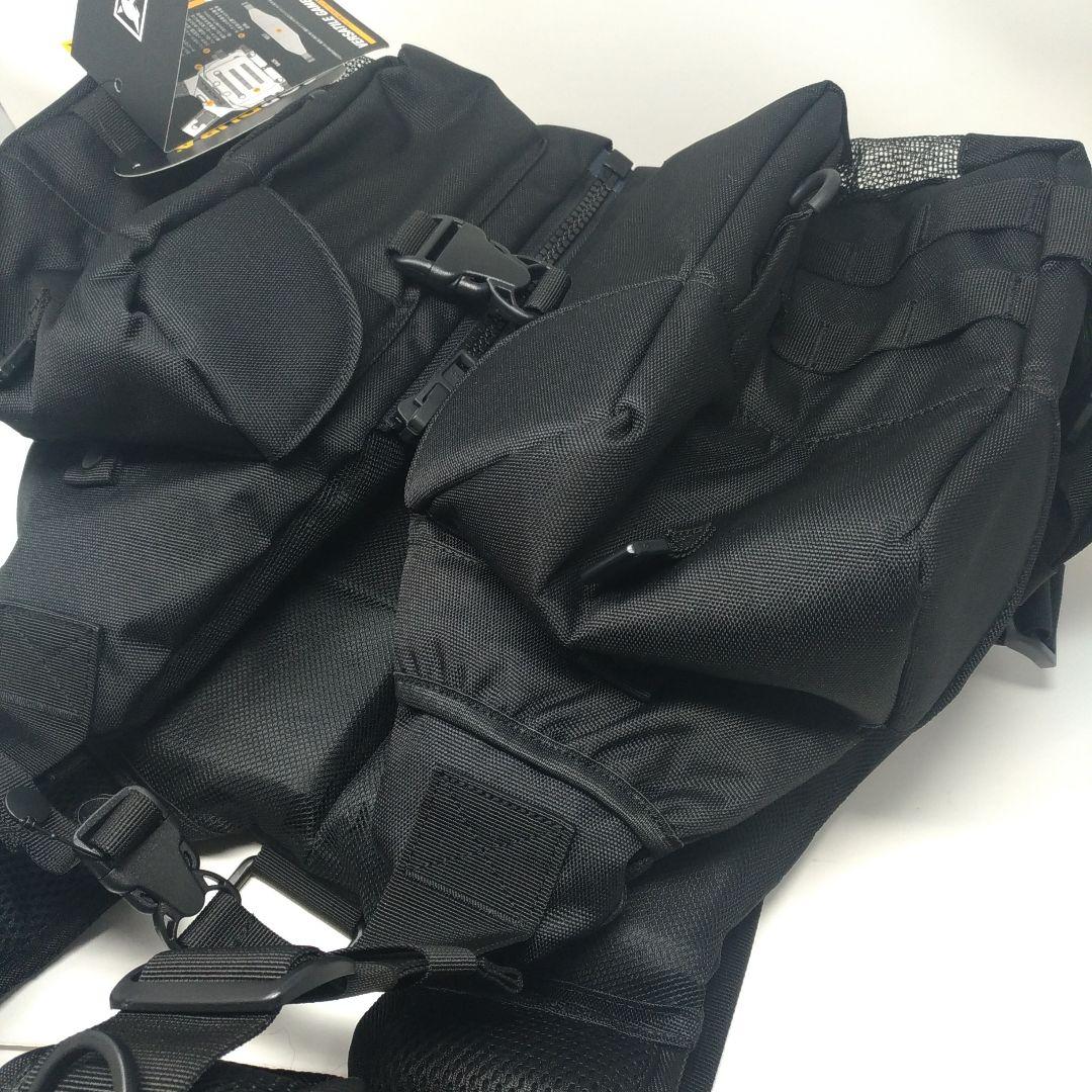 JACKALL ブラック　バーサタイル　ゲームベスト 釣り　ライフジャケット