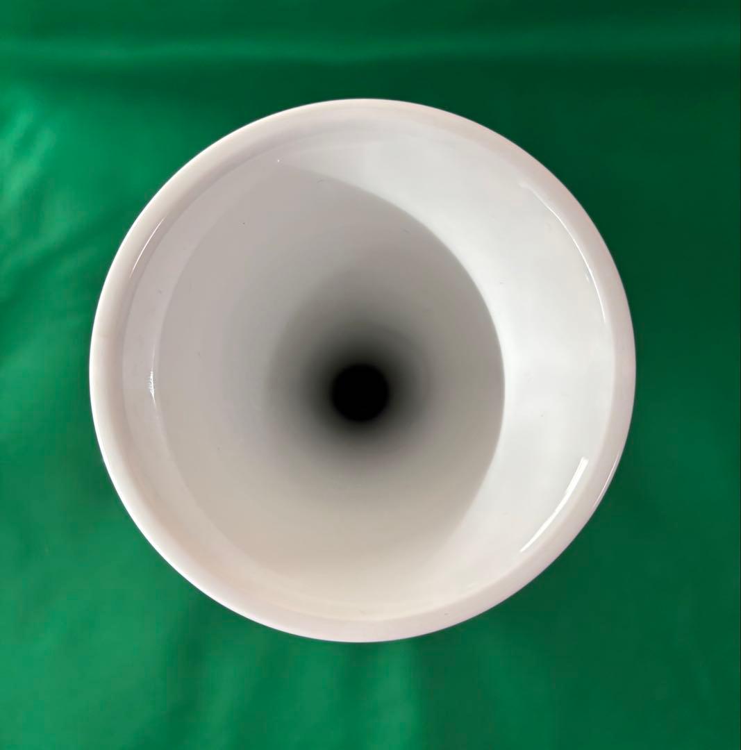 有田焼　華山窯　高級　花柄陶器製フラスコ型花瓶、壺。