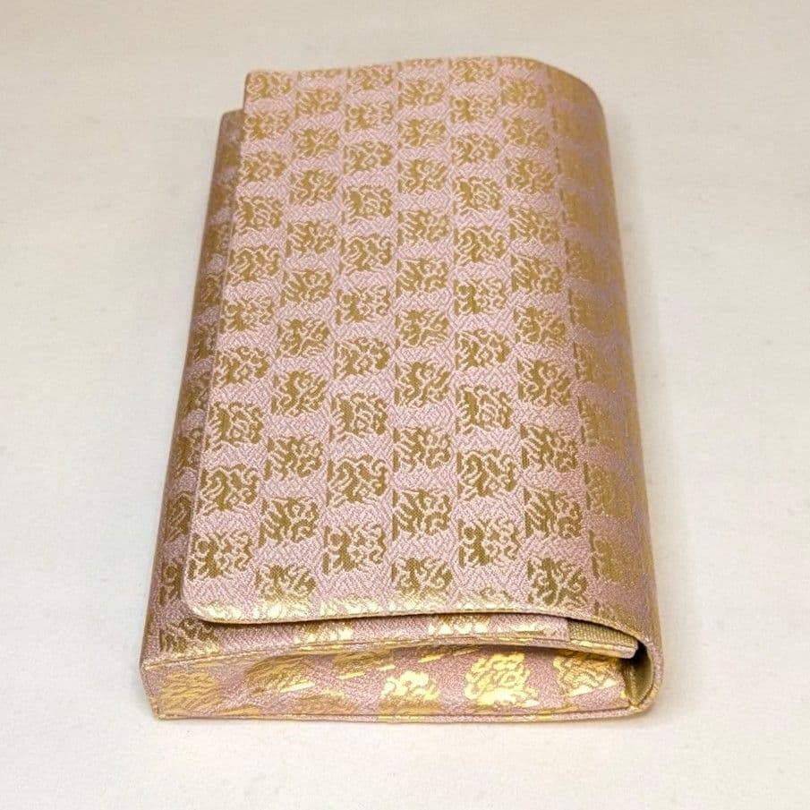 【セール最終日・新品】 和装　クラッチバッグ　西陣織　本金　正絹　花兎金襴　兎