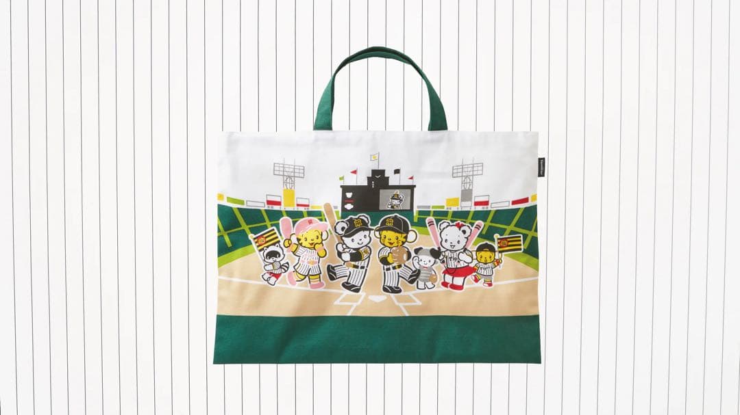 新品未開封阪神タイガース×familiarタオルハンカチレッスンバッグファミリア