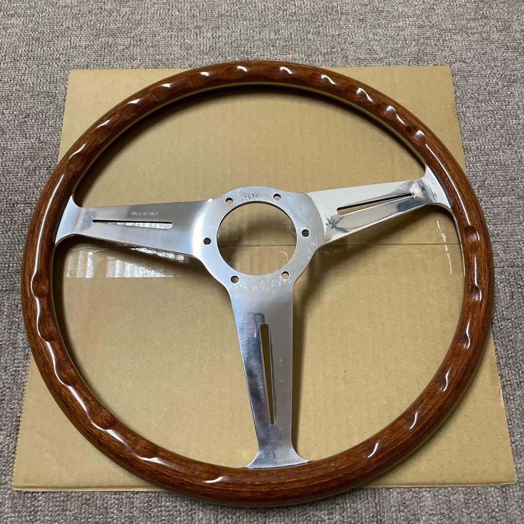 ナルディ　クラシック　当時物　ウッドステアリング　直径37cm