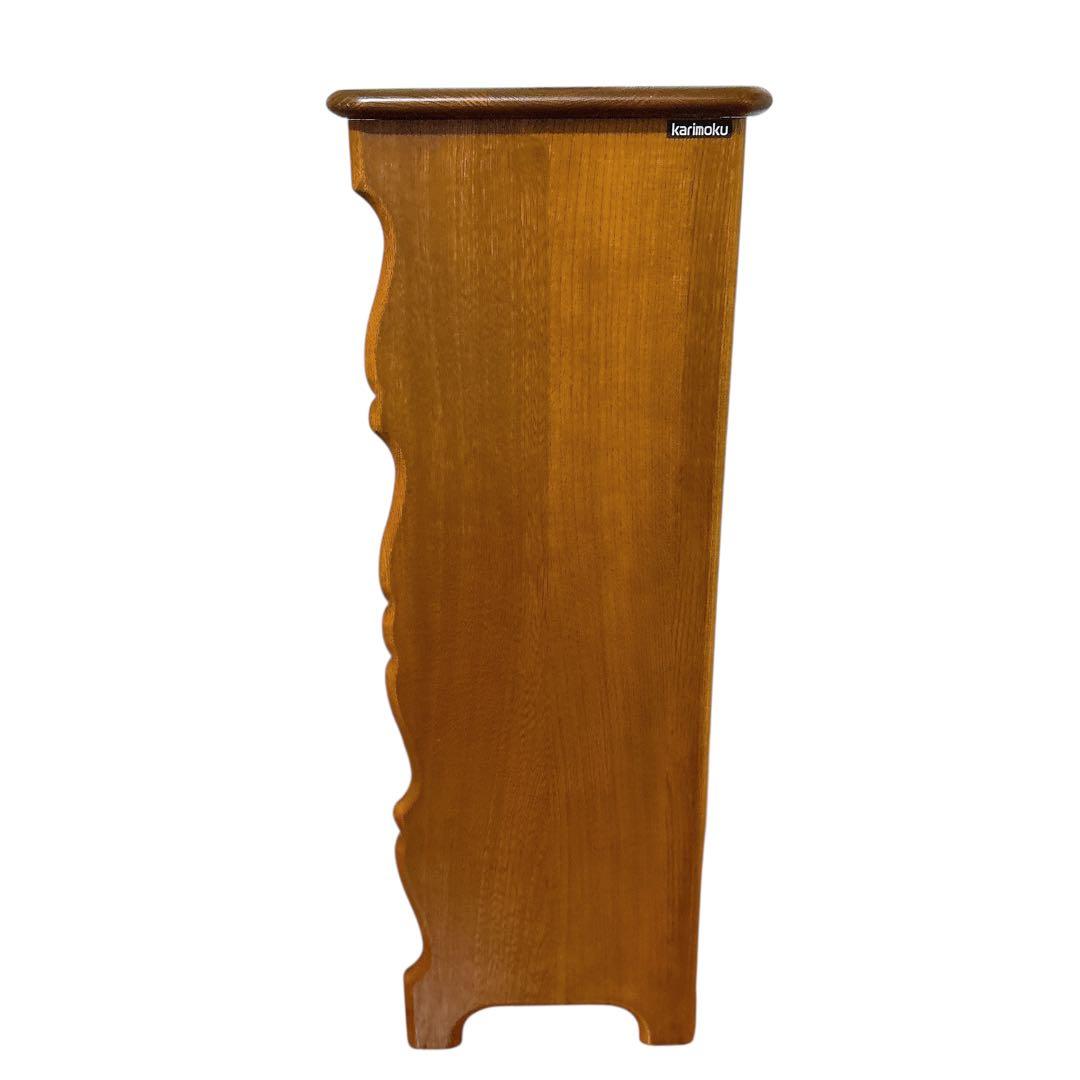 カリモク karimoku 木製 5段 スリッパラック 棚 インテリア レトロ