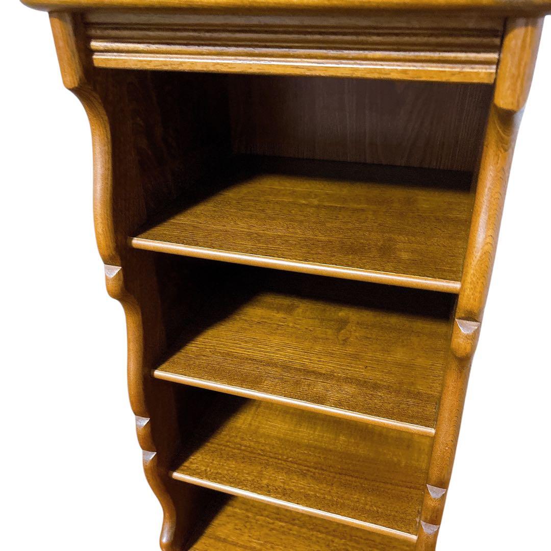 カリモク karimoku 木製 5段 スリッパラック 棚 インテリア レトロ