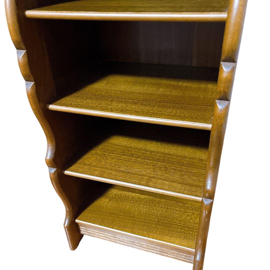 カリモク karimoku 木製 5段 スリッパラック 棚 インテリア レトロ