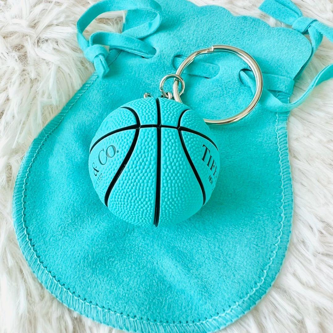 未使用級✨ティファニー　キーホルダー　チャーム　バスケットボール　ノベルティ