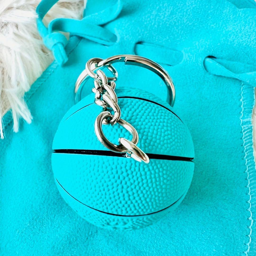 未使用級✨ティファニー　キーホルダー　チャーム　バスケットボール　ノベルティ