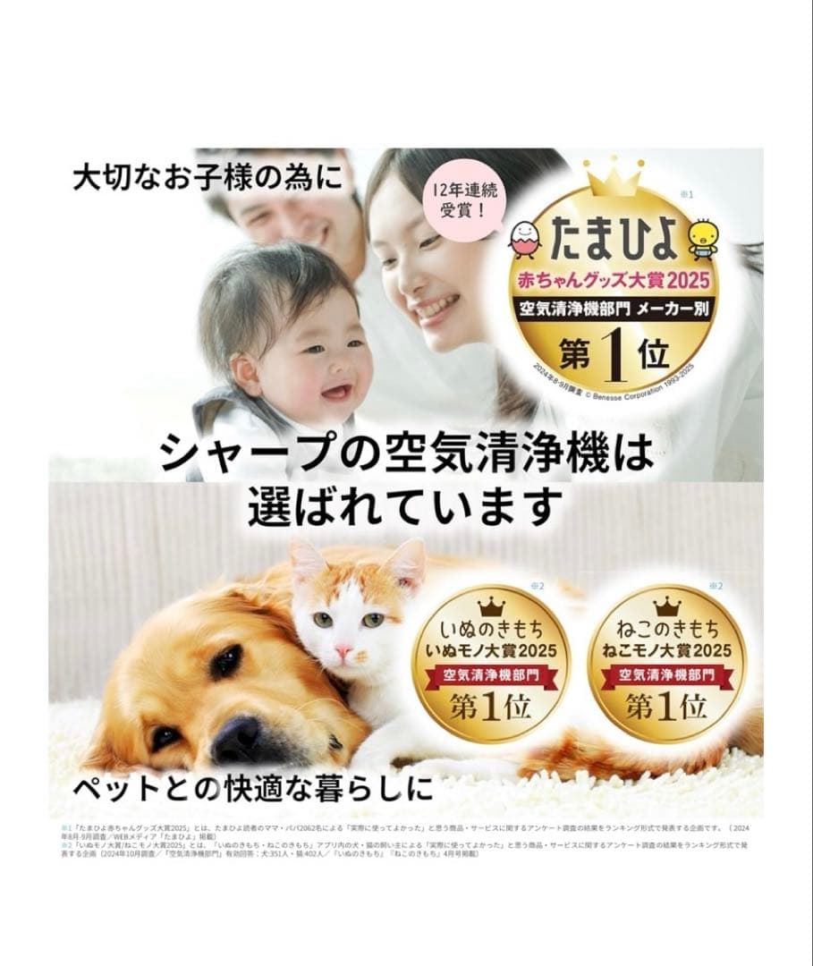 シャープ 空気清浄機 FU-SC01-W プラズマクラスター 7000