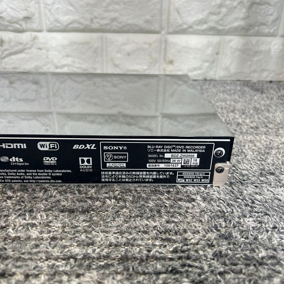 SONY ソニー ブルーレイレコーダー BDZ-ZW2500 2TB C196