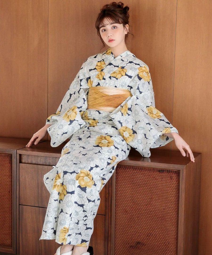 【新品・未開封】Dita 浴衣 5点セット 夏の京重ね レトロ浴衣