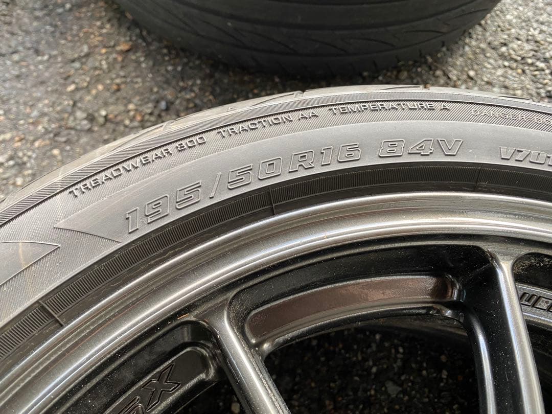 WedsSport TC105X 16×7J +43 タイヤ付(前後サイズ違い)