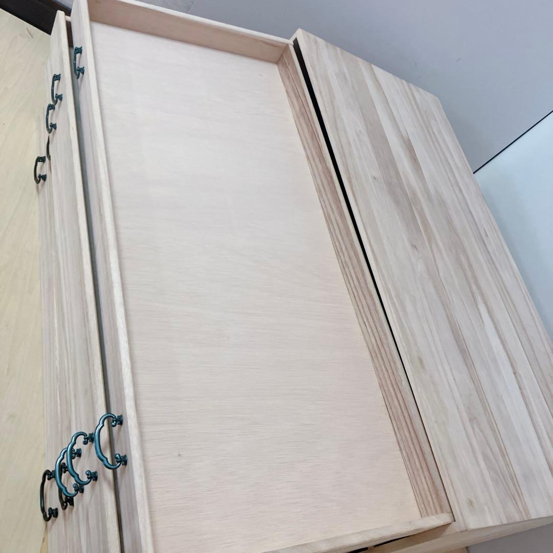 桐箪笥　桐タンス 5段　着物たんす　和装　収納　幅95×高さ43×奥行き44cm