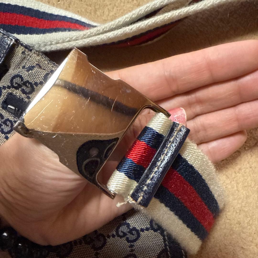 グッチ GUCCI ウエストバッグ シェリーライン 28566 GG キャンバス