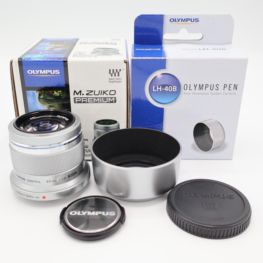 ❤️M.ZUIKO 45mm F1.8❤️OLYMPUS レンズフード付き