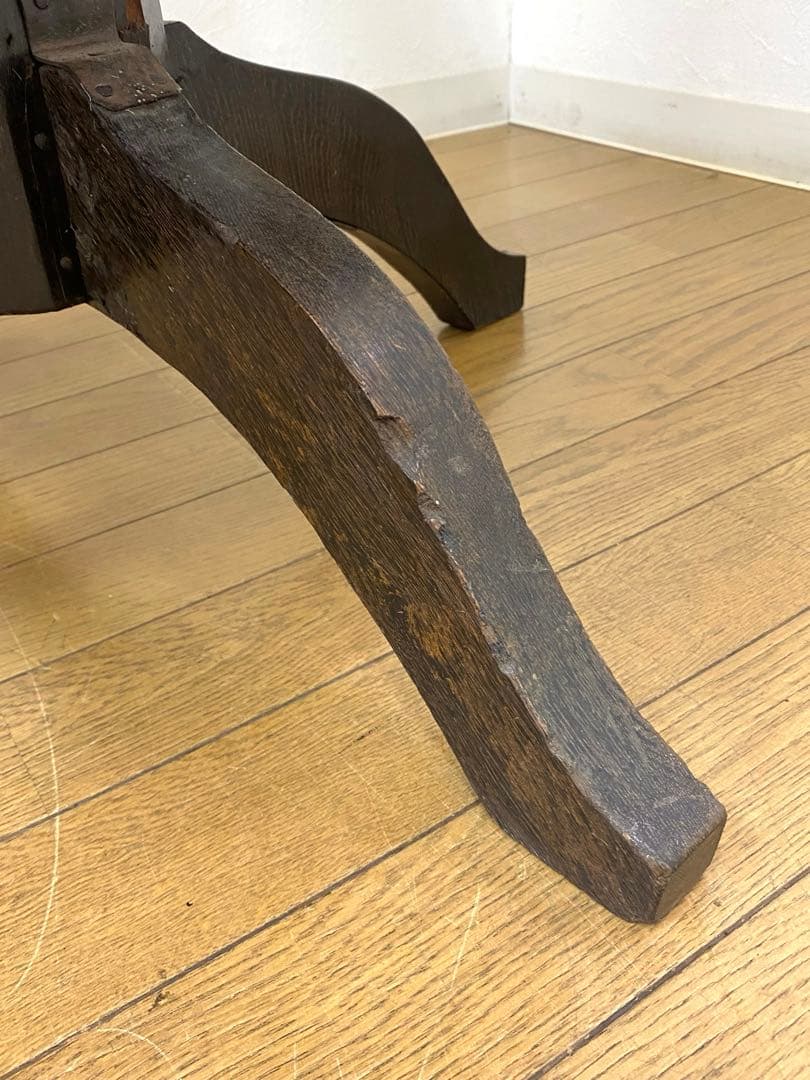 アンティーク レトロ ドクターチェア 回転椅子 ベロアシート当時物