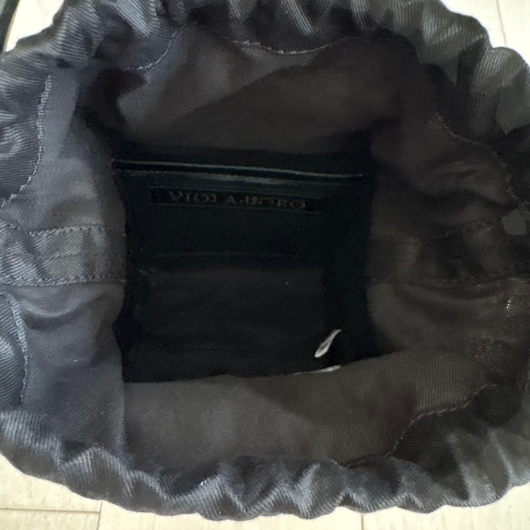 VIOLAd'ORO カゴバッグ　ブラック