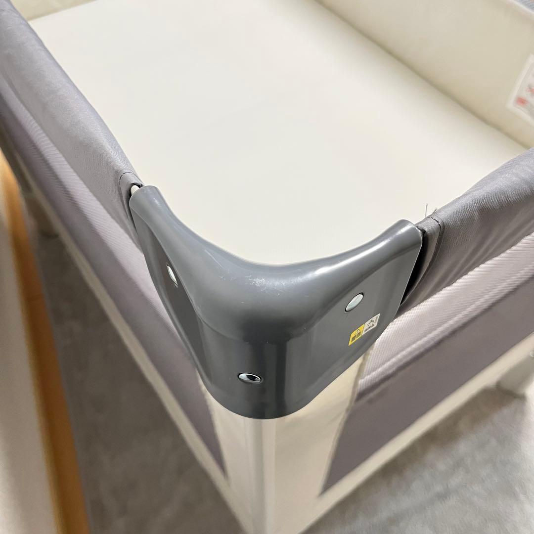 【美品】Aprica アップリカ ココネルエアーAB グレーベアー ベビーベッド