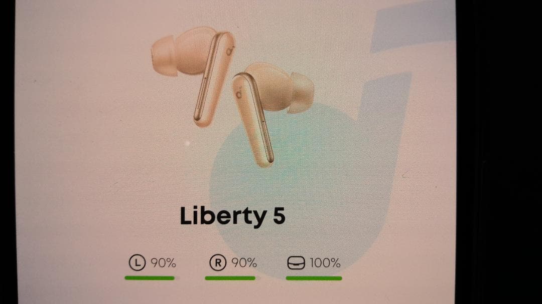 Liberty 5 ワイヤレスイヤフォン ピンク