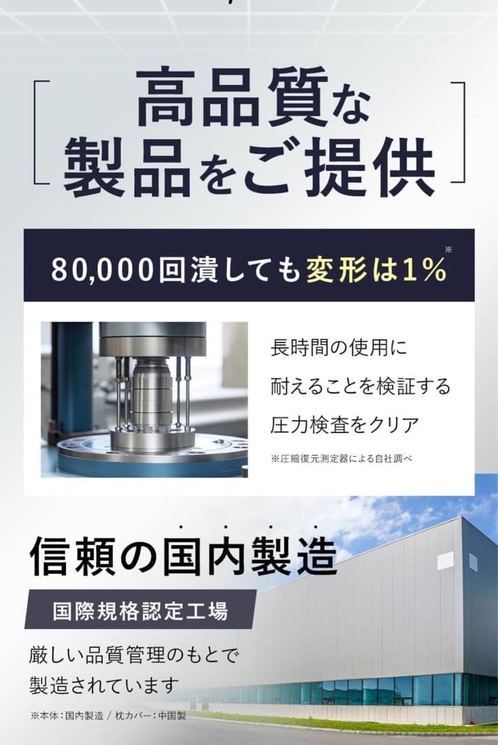 新品　MACR 枕 カバー付 ウレタン機能性 まくら 低反発 高反発 首