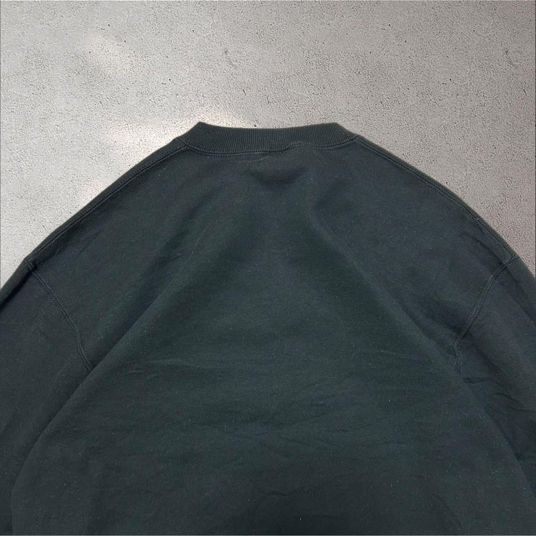 希少RUSSELL 90s USA製ブランクスウェット前Vソリッド無地スウェット