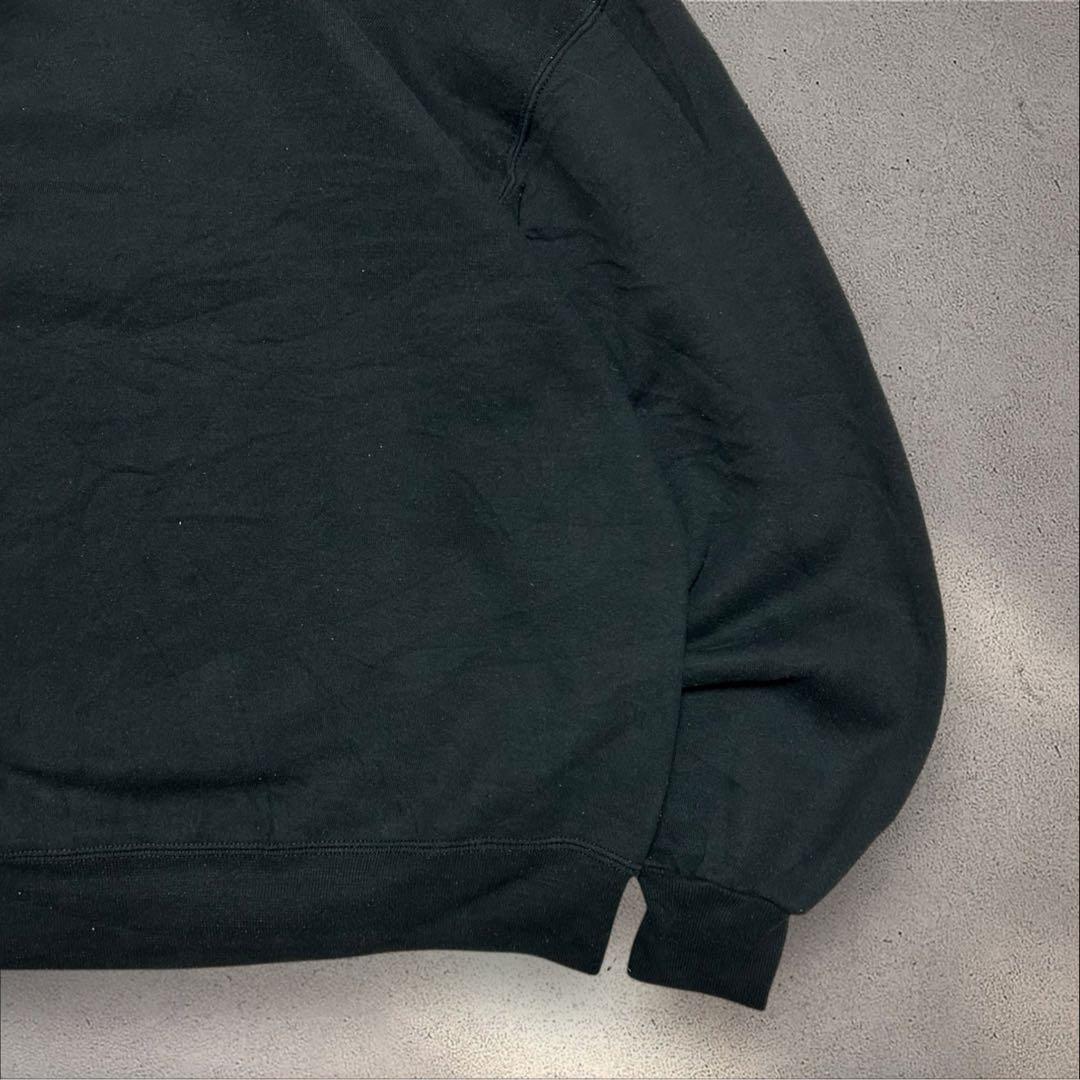 希少RUSSELL 90s USA製ブランクスウェット前Vソリッド無地スウェット