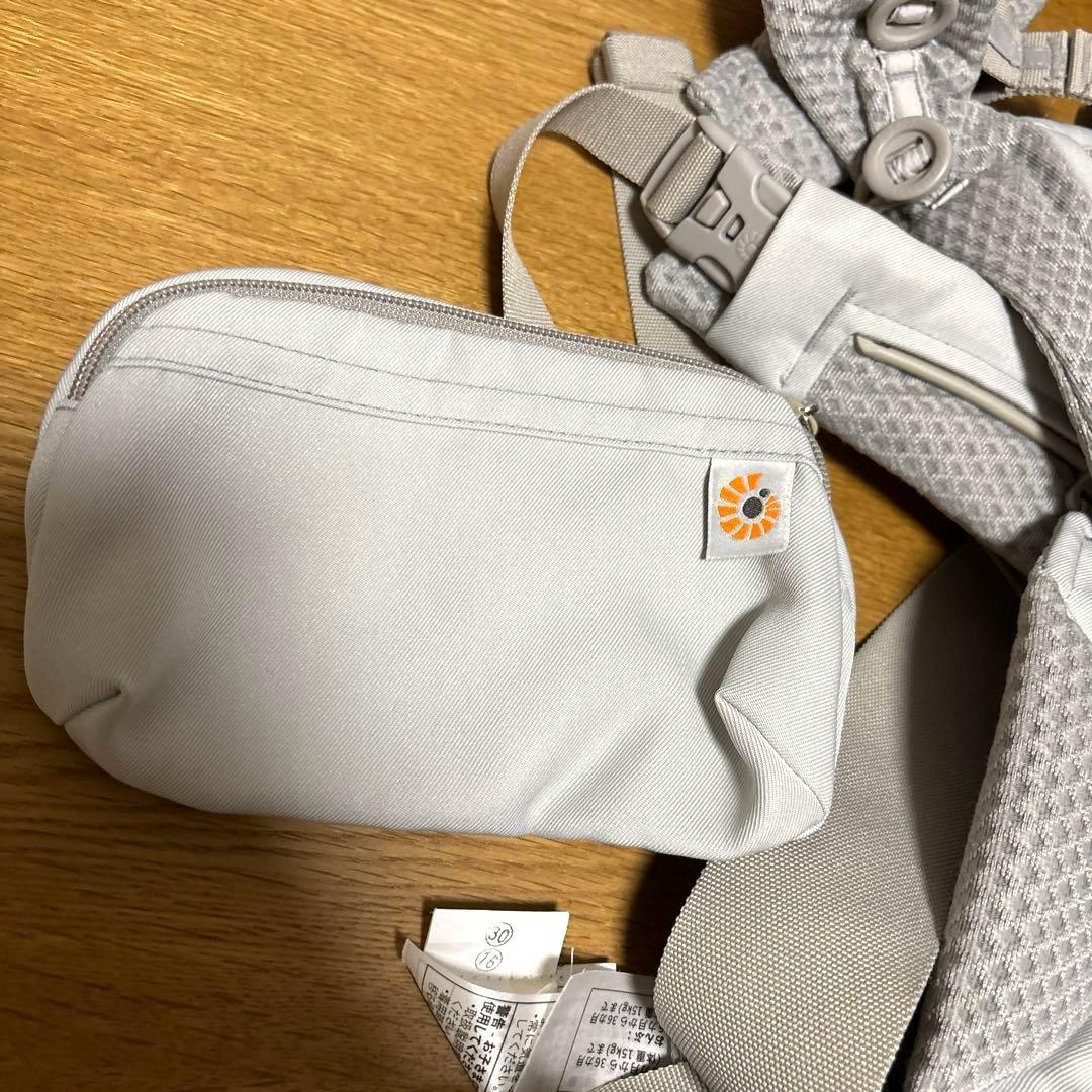【美品】エルゴベビー 抱っこ紐 オムニブリーズ パールグレイ