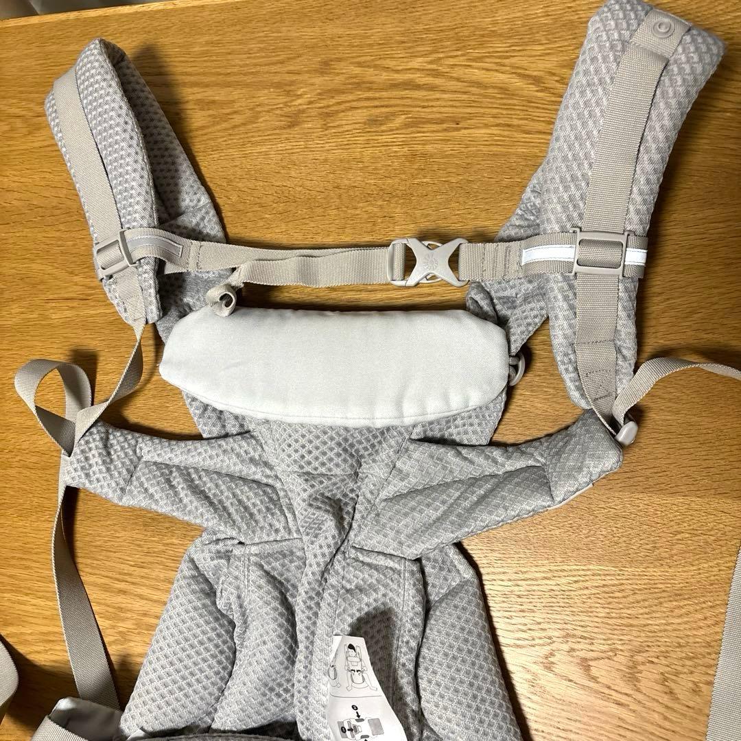 【美品】エルゴベビー 抱っこ紐 オムニブリーズ パールグレイ