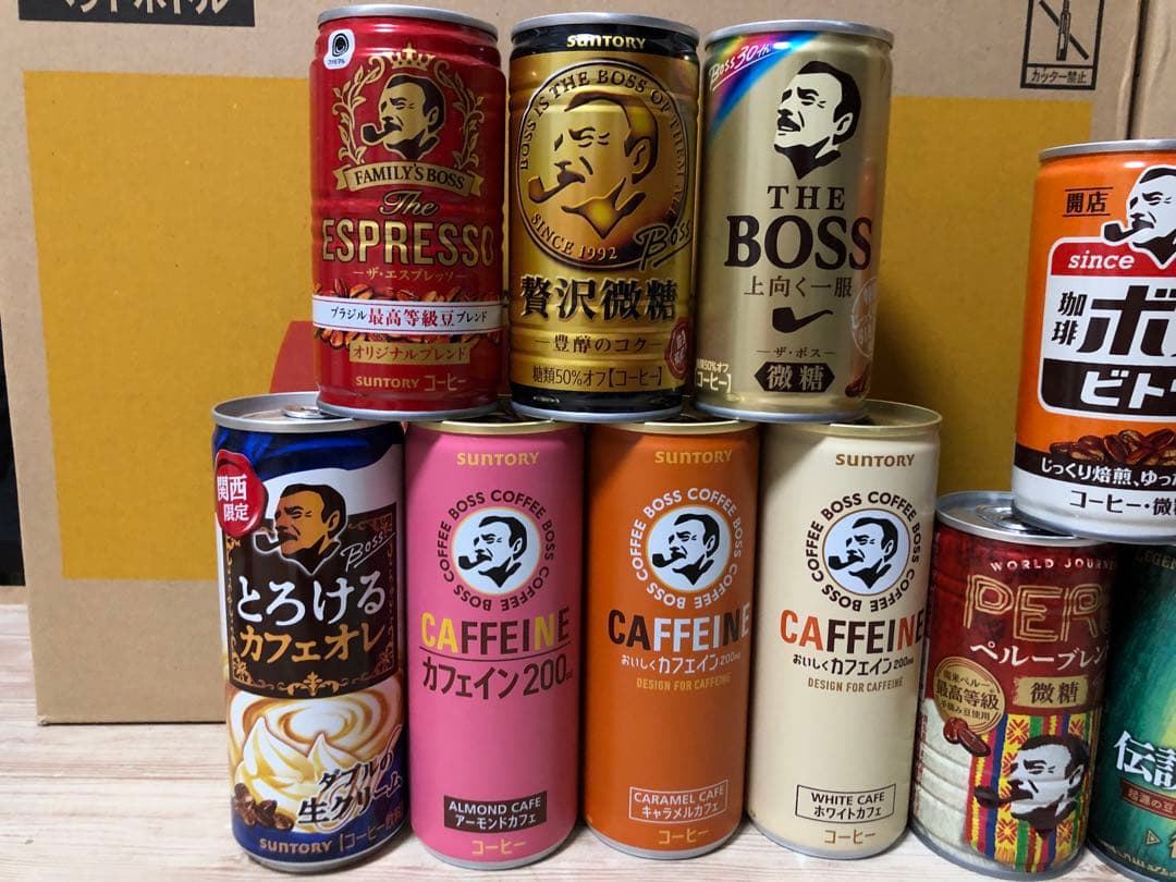 ■歴代サントリーBOSS（空缶）