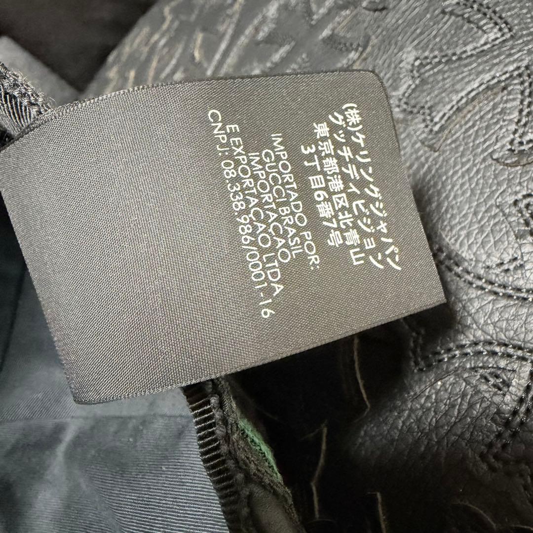 Gucci ブラック GGパターン キャップ