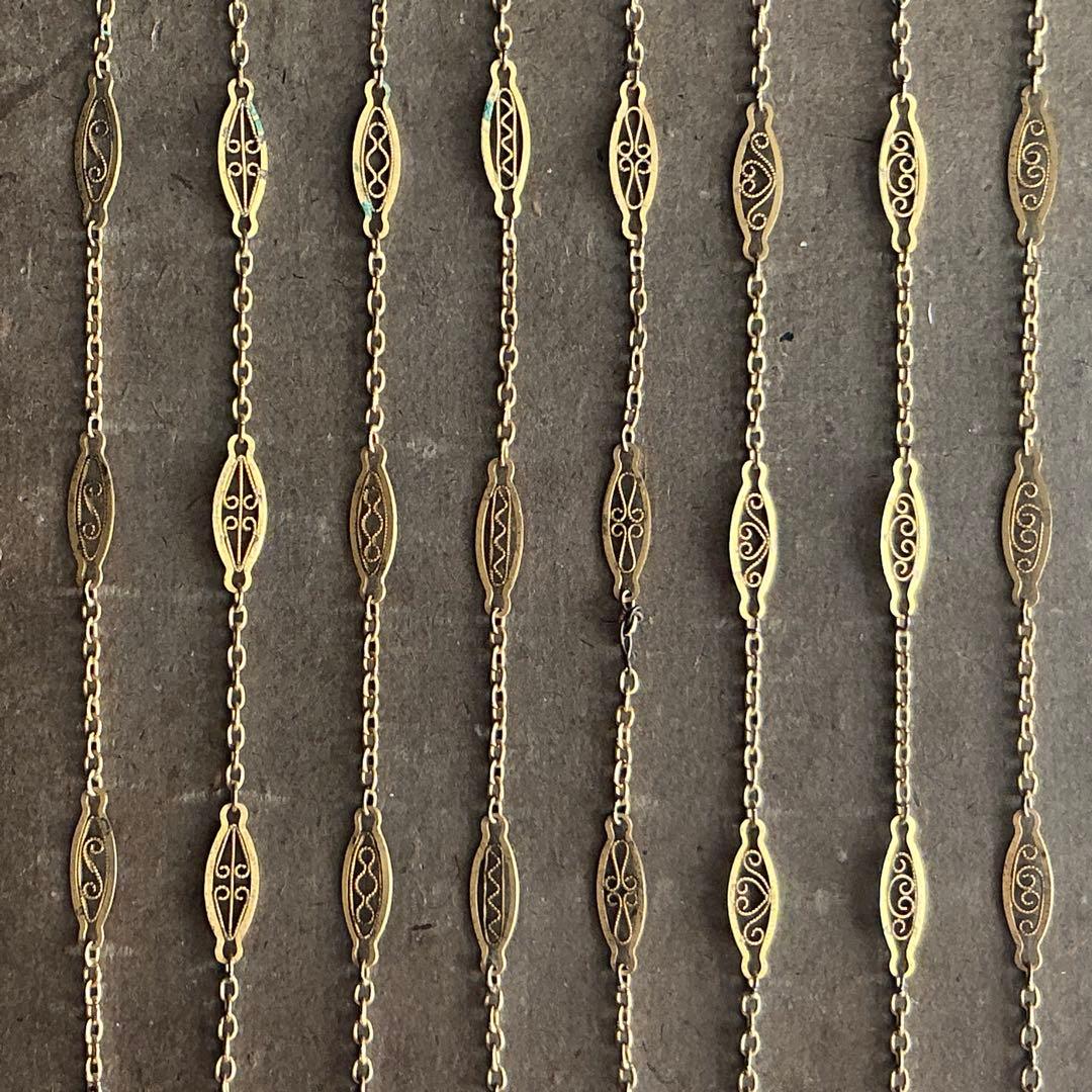 ＊希少＊　フランスアンティーク　フィリグリーチェーン　ジュエリー　サンプル　見本