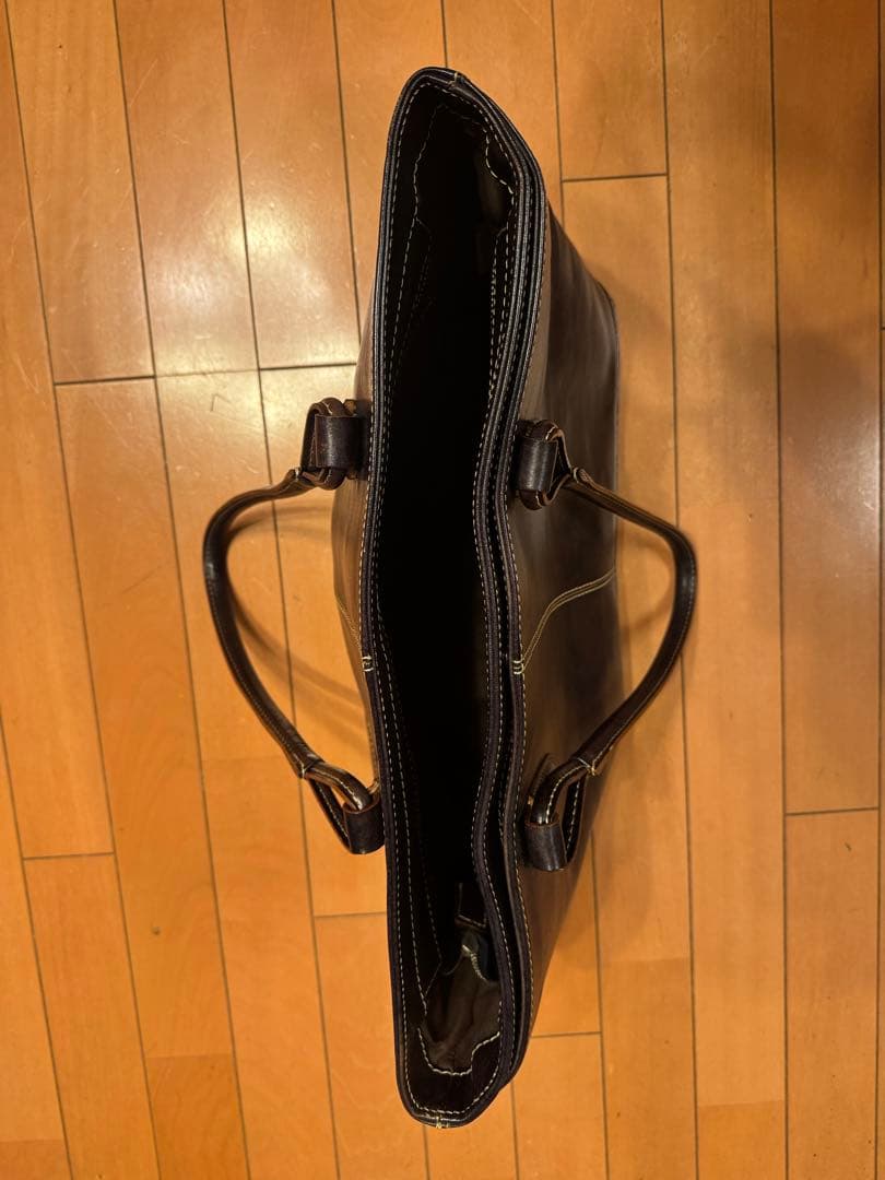 サムソナイト　デュモンクス　ダークブラウン レザー トートバッグ