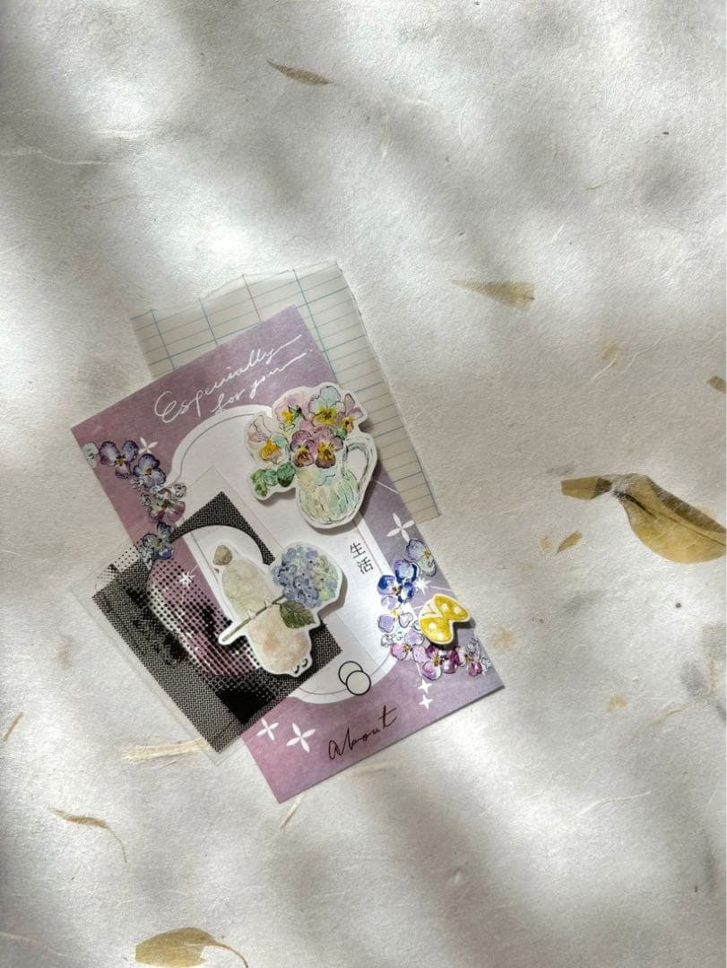 pion《mini girl_01》海外マスキングテープ　マステ 【1961】