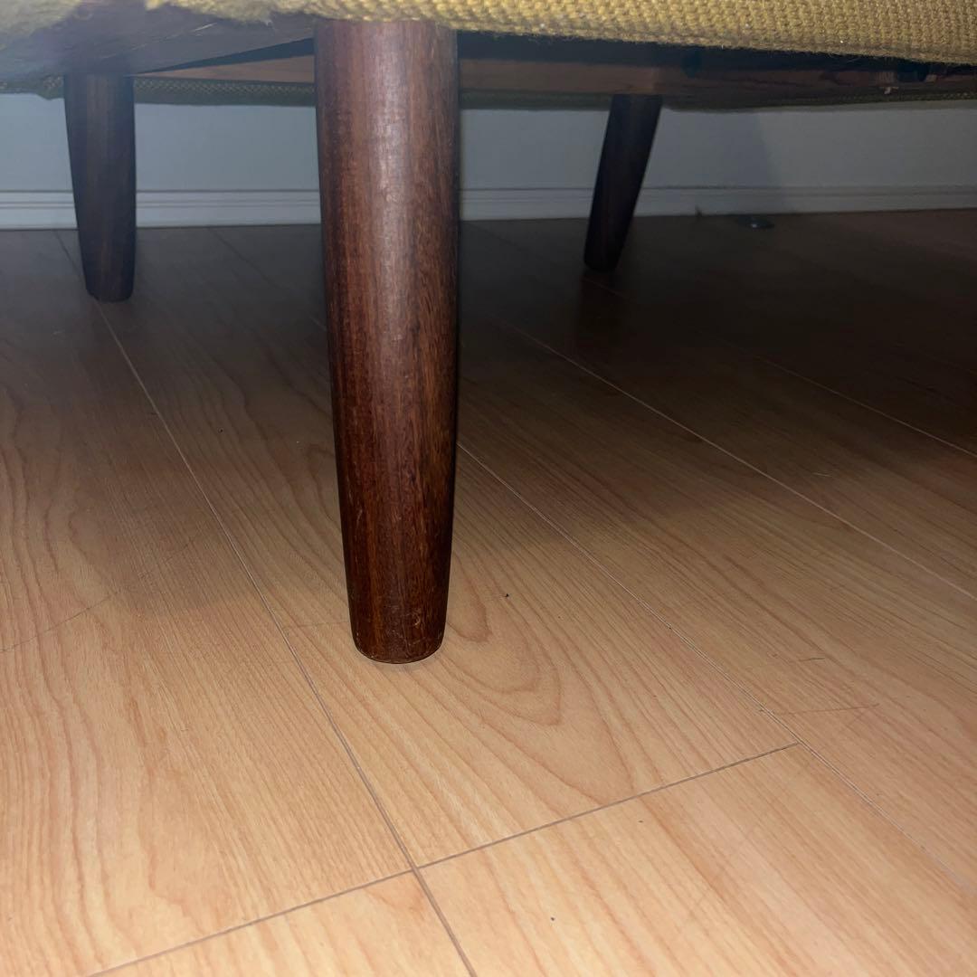 北欧　デンマーク　ビンテージ　1人掛け　ソファ　脚付き　チーク