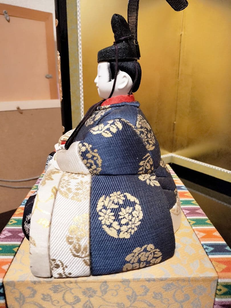 真多呂人形　桃山雛 金箔柄屏風