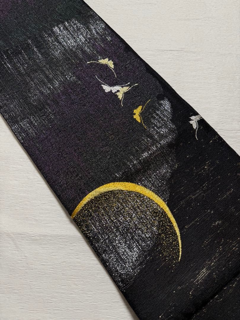 m-24 誉田屋源兵衛 誉文彫金 桜 螺鈿 袋帯 正絹 未使用極美品