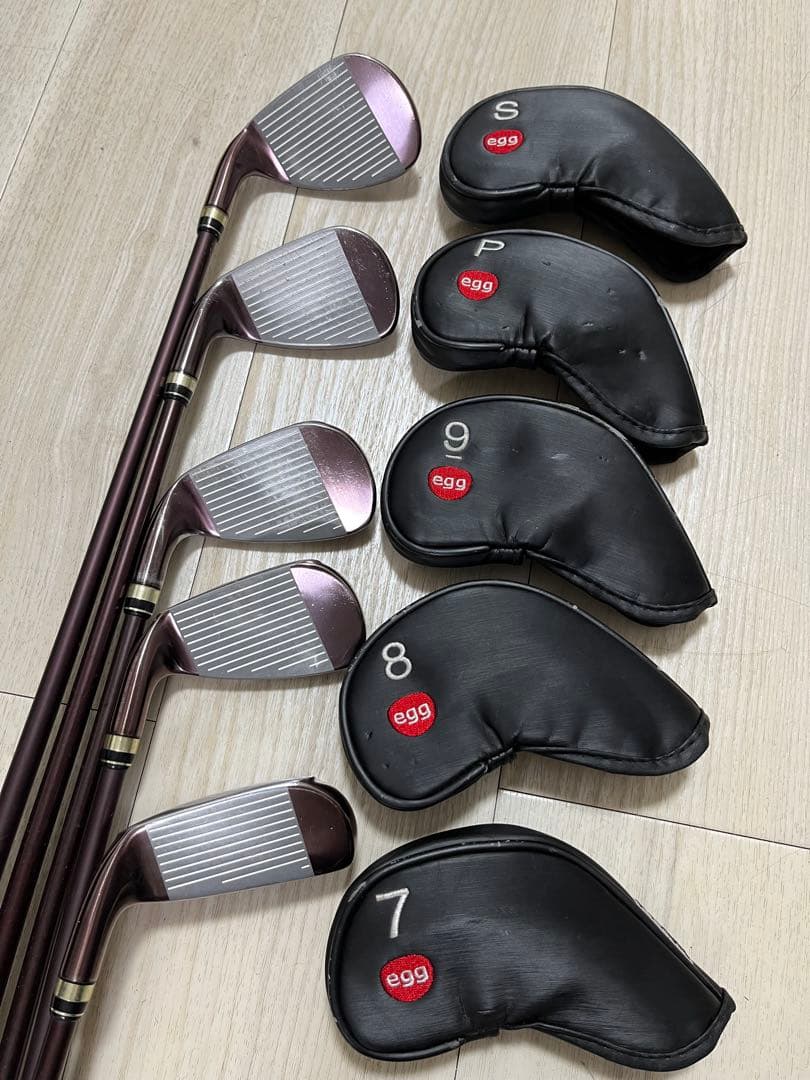 レディース！ぶっ飛び名器！PRGR egg PC-01アイアン5本M-30(L)